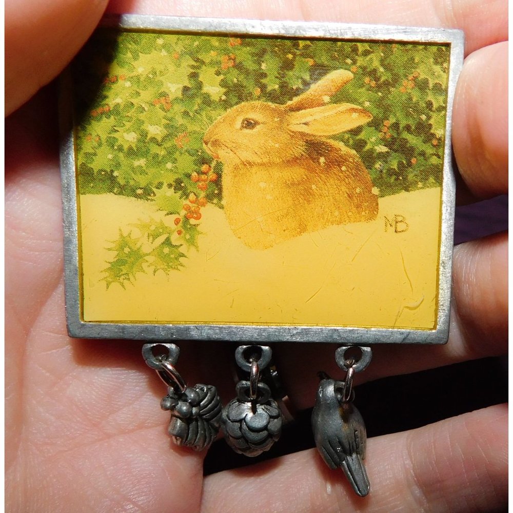 Marjolein Bastin Bunny Brooch